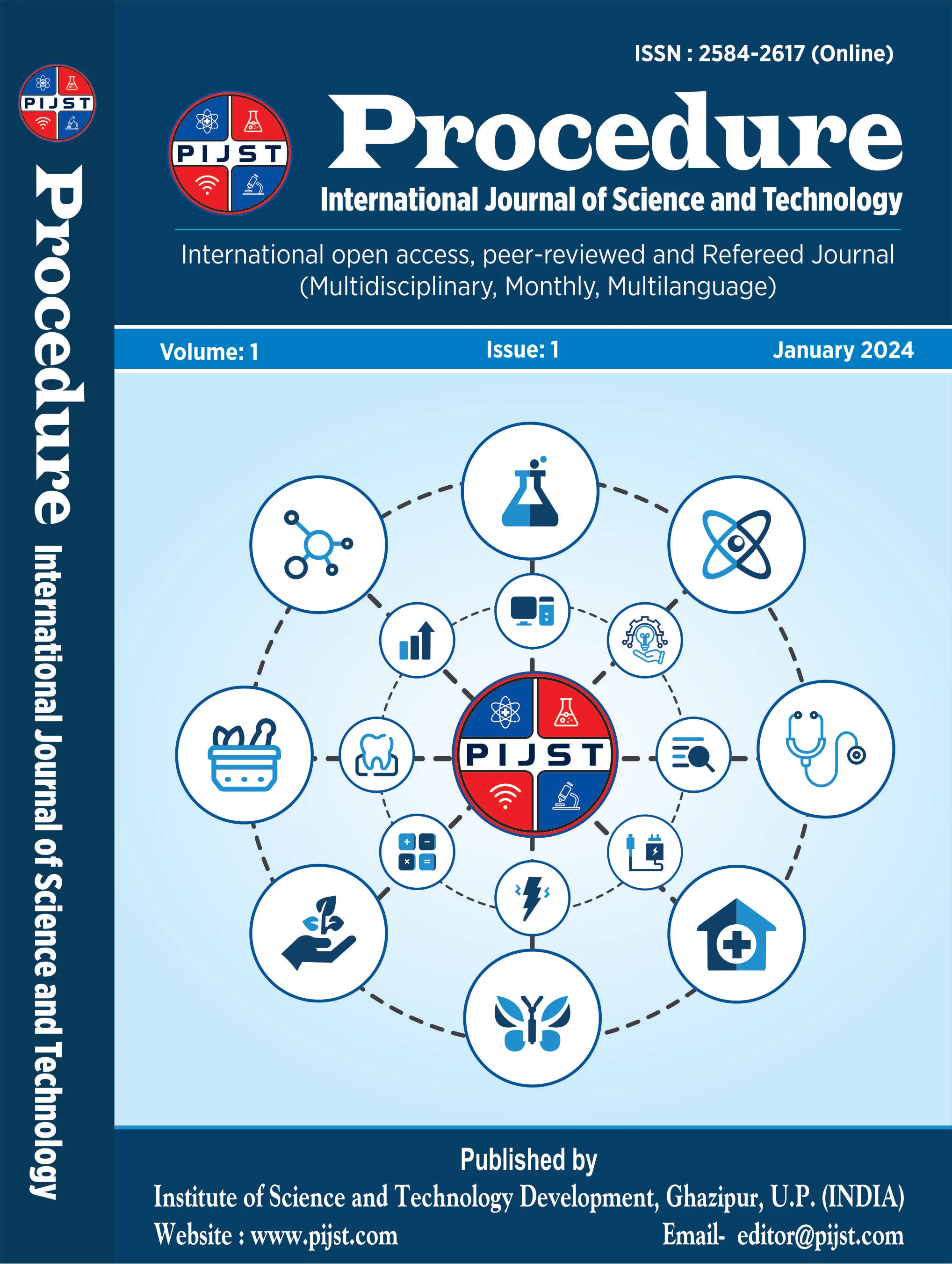 Cover Page of Procedure International Journal of Science and Technology
